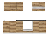 Junona Line kjøkkensett - Delano Eik - 260 cm